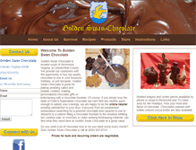 Tablet Screenshot of goldenswanchocolate.com